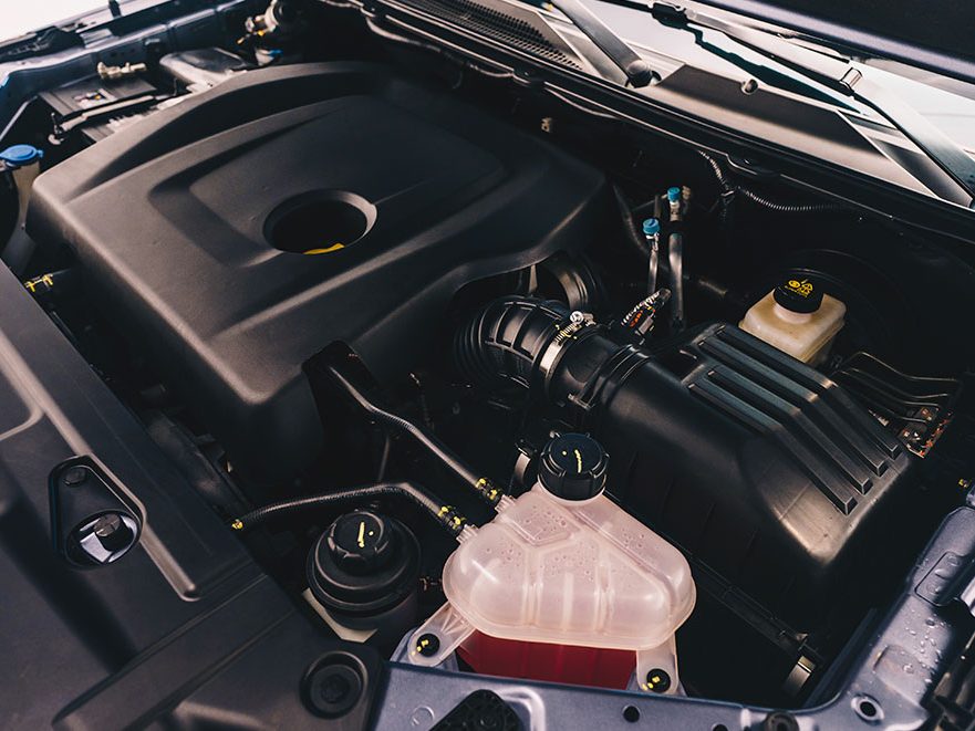 Compartiment moteur du Hunter Diesel : bloc 1.9 turbo diesel