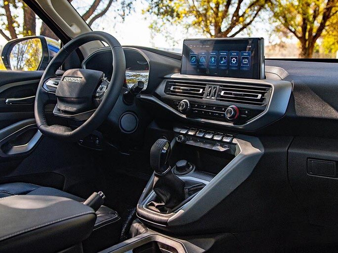 Hunter Diesel, console centrale et levier de vitesses